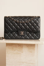 CHANEL CLASSIC JUMBO DOUBLE FLAP | BLACK