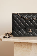 CHANEL CLASSIC JUMBO DOUBLE FLAP | BLACK