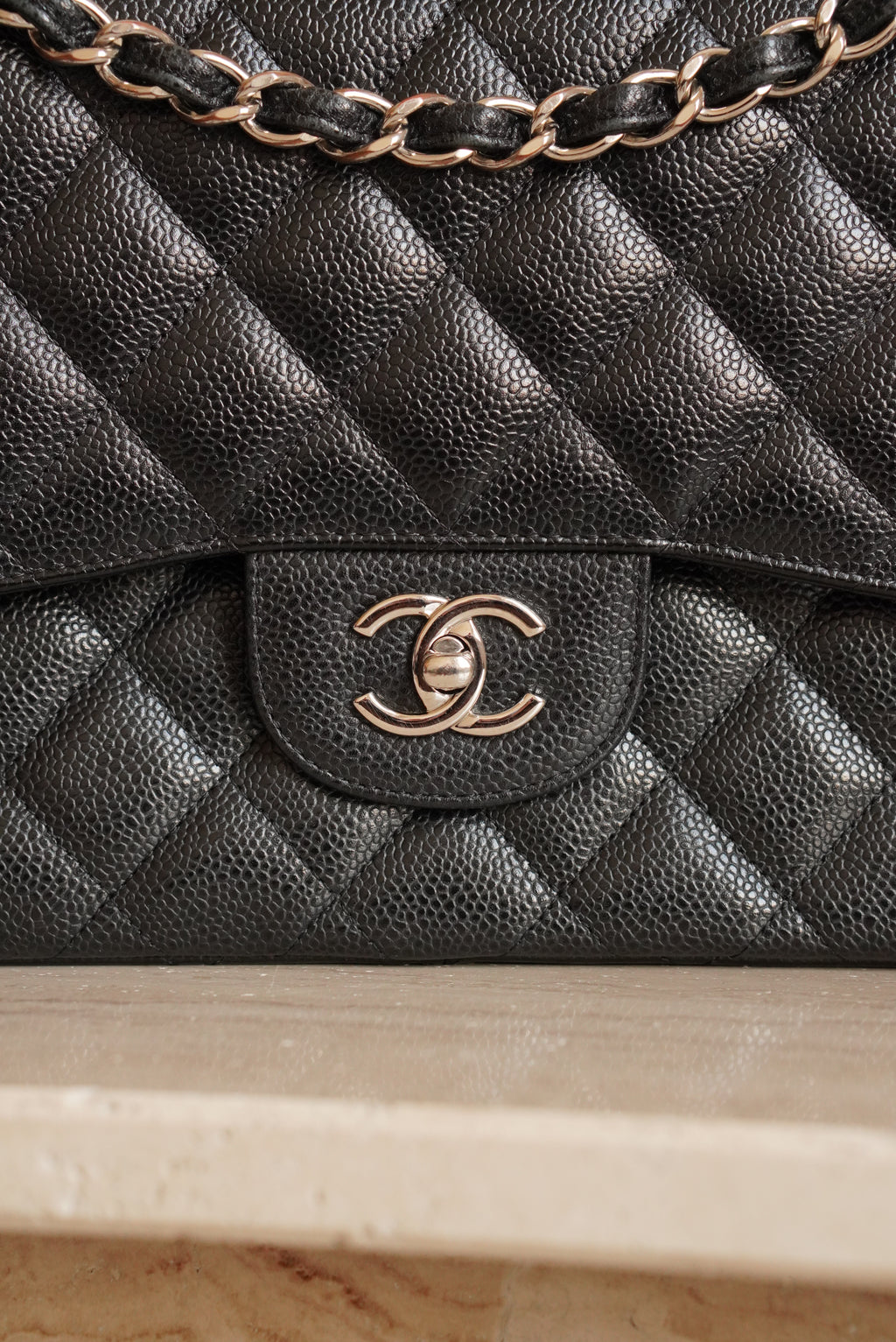 CHANEL CLASSIC JUMBO DOUBLE FLAP | BLACK