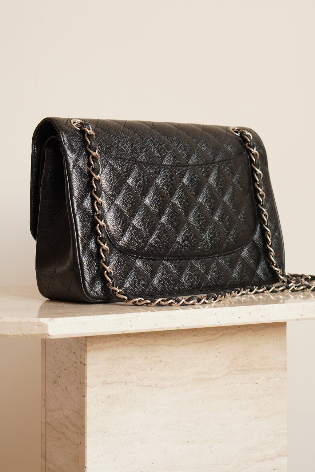 CHANEL CLASSIC JUMBO DOUBLE FLAP | BLACK