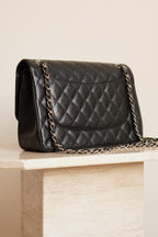 CHANEL CLASSIC JUMBO DOUBLE FLAP | BLACK