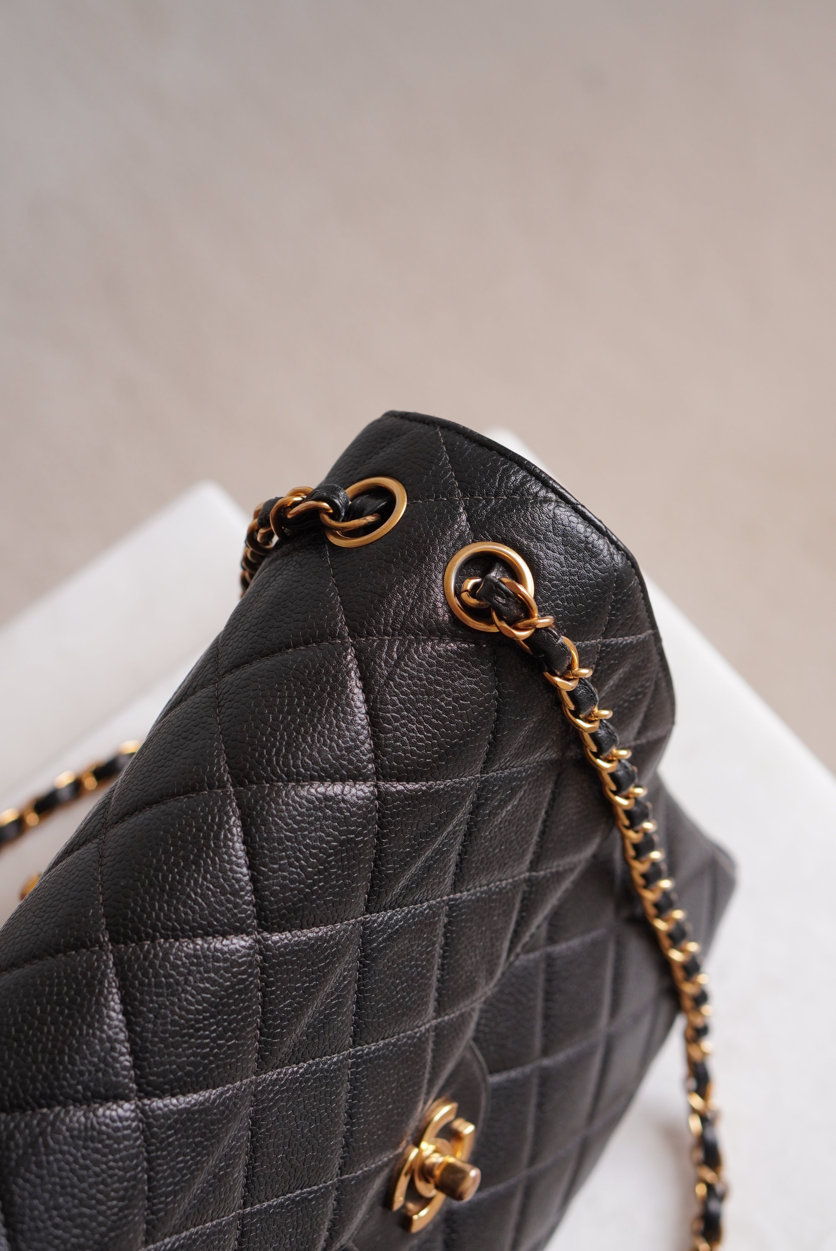 CHANEL CLASSIC JUMBO DOUBLE SIDED SINGLE FLAP | BLACK