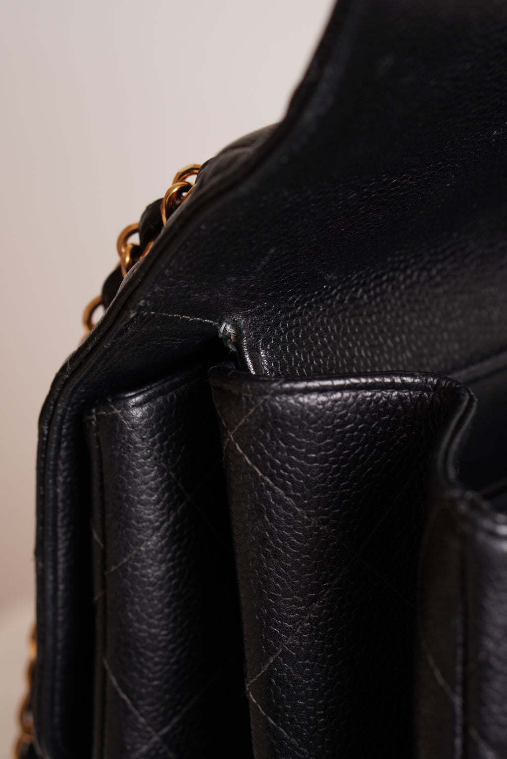 CHANEL CLASSIC JUMBO DOUBLE SIDED SINGLE FLAP | BLACK