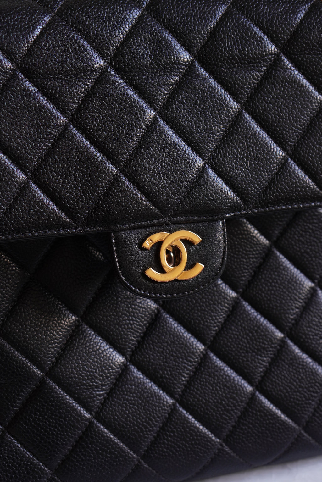 CHANEL CLASSIC JUMBO DOUBLE SIDED SINGLE FLAP | BLACK