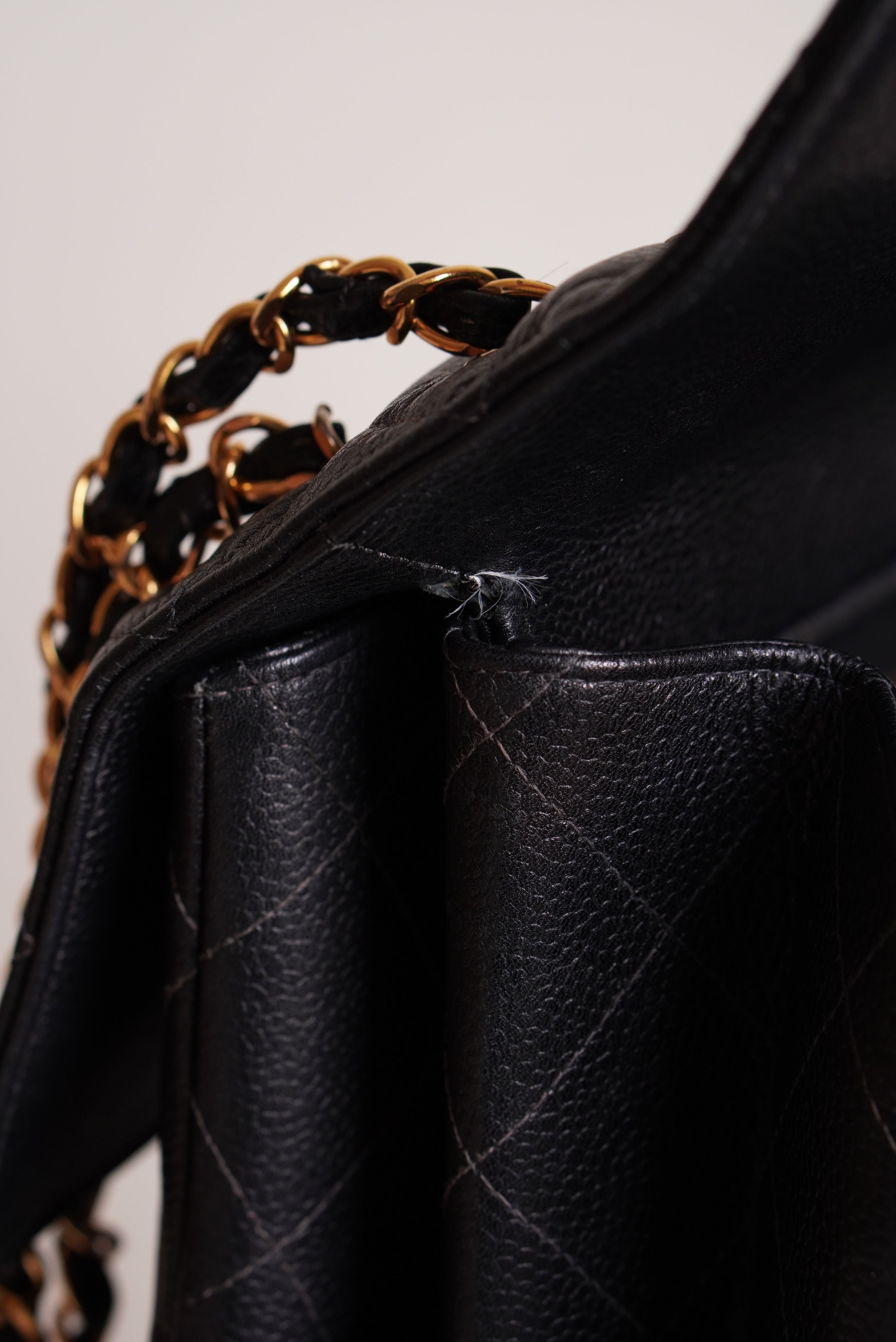 CHANEL CLASSIC JUMBO DOUBLE SIDED SINGLE FLAP | BLACK