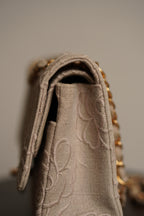 CHANEL CLASSIC CAMELLIA MEDIUM DOUBLE FLAP