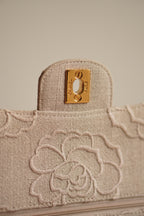 CHANEL CLASSIC CAMELLIA MEDIUM DOUBLE FLAP