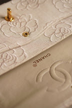 CHANEL CLASSIC CAMELLIA MEDIUM DOUBLE FLAP