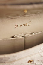CHANEL CLASSIC CAMELLIA MEDIUM DOUBLE FLAP