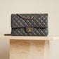 CHANEL CLASSIC 21B MEDIUM DOUBLE FLAP | DARK GREY