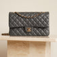 CHANEL CLASSIC 21B MEDIUM DOUBLE FLAP | DARK GREY