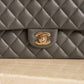 CHANEL CLASSIC 21B MEDIUM DOUBLE FLAP | DARK GREY