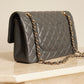 CHANEL CLASSIC 21B MEDIUM DOUBLE FLAP | DARK GREY