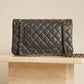 CHANEL CLASSIC 21B MEDIUM DOUBLE FLAP | DARK GREY