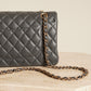 CHANEL CLASSIC 21B MEDIUM DOUBLE FLAP | DARK GREY