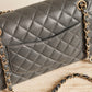 CHANEL CLASSIC 21B MEDIUM DOUBLE FLAP | DARK GREY