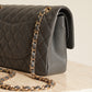 CHANEL CLASSIC 21B MEDIUM DOUBLE FLAP | DARK GREY