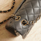 CHANEL CLASSIC 21B MEDIUM DOUBLE FLAP | DARK GREY