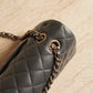CHANEL CLASSIC 21B MEDIUM DOUBLE FLAP | DARK GREY