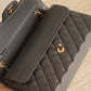 CHANEL CLASSIC 21B MEDIUM DOUBLE FLAP | DARK GREY