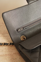 CHANEL CLASSIC 21B MEDIUM DOUBLE FLAP | DARK GREY