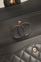 CHANEL CLASSIC 21B MEDIUM DOUBLE FLAP | DARK GREY