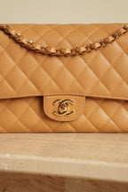 CHANEL CLASSIC MEDIUM DOUBLE FLAP | BEIGE