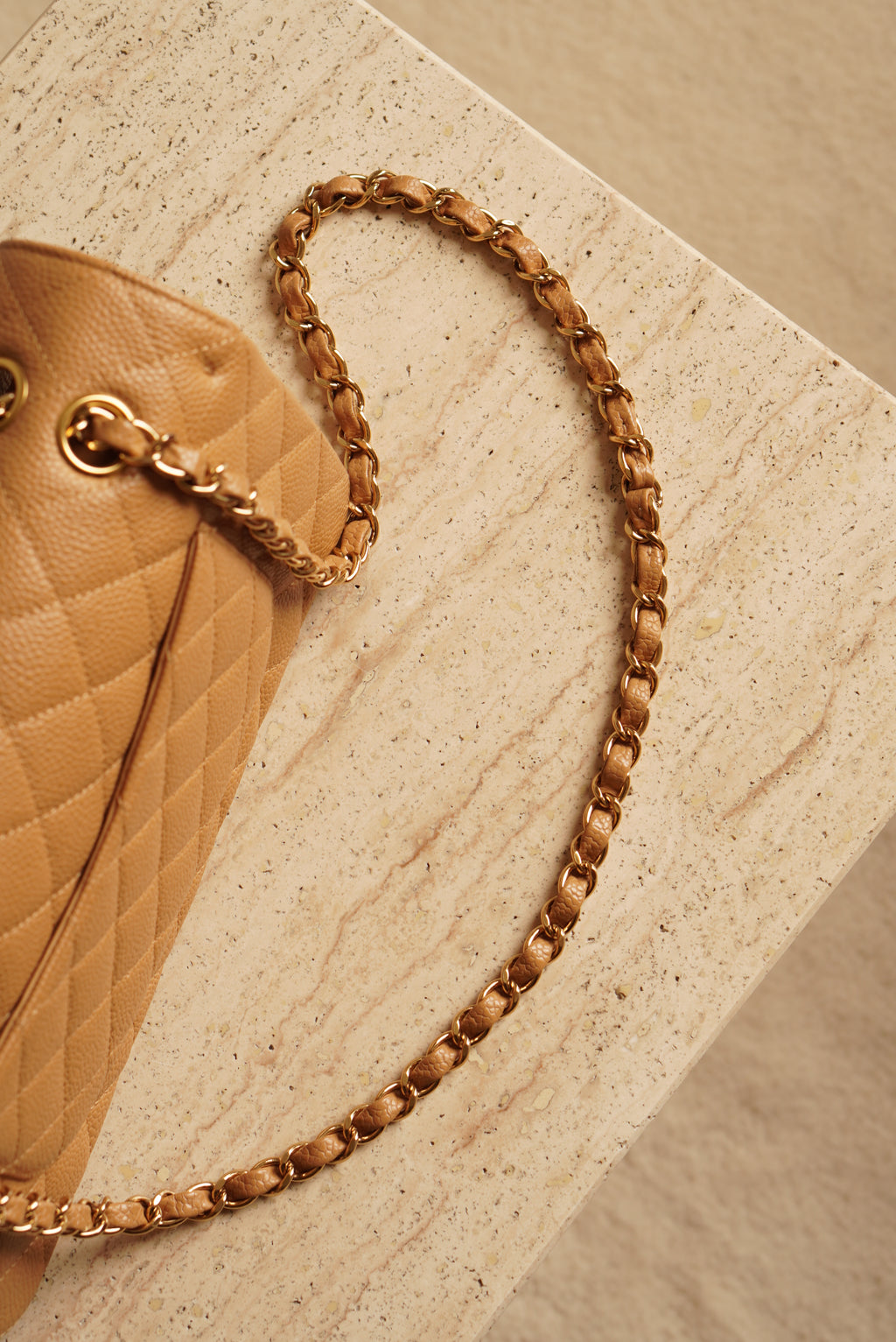 CHANEL CLASSIC MEDIUM DOUBLE FLAP | BEIGE