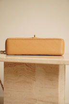 CHANEL CLASSIC MEDIUM DOUBLE FLAP | BEIGE