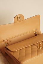 CHANEL CLASSIC MEDIUM DOUBLE FLAP | BEIGE