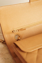 CHANEL CLASSIC MEDIUM DOUBLE FLAP | BEIGE