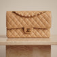 CHANEL CLASSIC MEDIUM DOUBLE FLAP | BEIGE