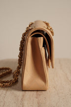 CHANEL CLASSIC MEDIUM DOUBLE FLAP | BEIGE