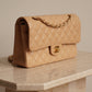 CHANEL CLASSIC MEDIUM DOUBLE FLAP | BEIGE