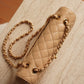 CHANEL CLASSIC MEDIUM DOUBLE FLAP | BEIGE