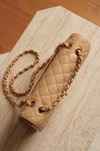 CHANEL CLASSIC MEDIUM DOUBLE FLAP | BEIGE