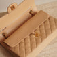 CHANEL CLASSIC MEDIUM DOUBLE FLAP | BEIGE