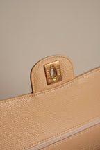 CHANEL CLASSIC MEDIUM DOUBLE FLAP | BEIGE