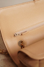 CHANEL CLASSIC MEDIUM DOUBLE FLAP | BEIGE