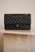CHANEL CLASSIC MEDIUM DOUBLE FLAP | BLACK