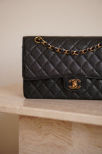 CHANEL CLASSIC MEDIUM DOUBLE FLAP | BLACK