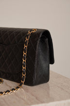 CHANEL CLASSIC MEDIUM DOUBLE FLAP | BLACK