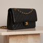 CHANEL CLASSIC MEDIUM DOUBLE FLAP | BLACK