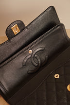 CHANEL CLASSIC MEDIUM DOUBLE FLAP | BLACK