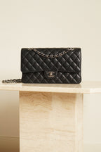 CHANEL CLASSIC MEDIUM DOUBLE FLAP | BLACK