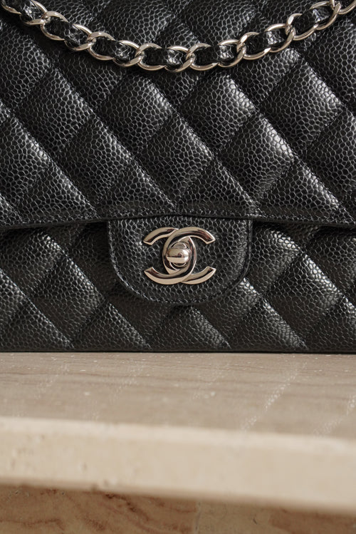 CHANEL CLASSIC MEDIUM DOUBLE FLAP | BLACK