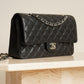 CHANEL CLASSIC MEDIUM DOUBLE FLAP | BLACK