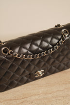 CHANEL CLASSIC MEDIUM DOUBLE FLAP | BLACK