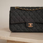 CHANEL CLASSIC MEDIUM DOUBLE FLAP | BLACK DENIM