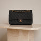 CHANEL CLASSIC MEDIUM DOUBLE FLAP | BLACK DENIM